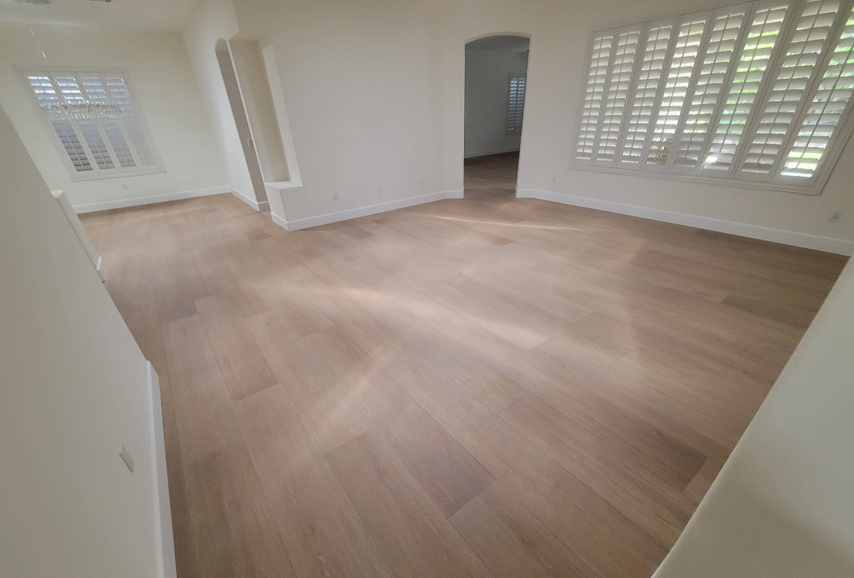 Completed flooring project