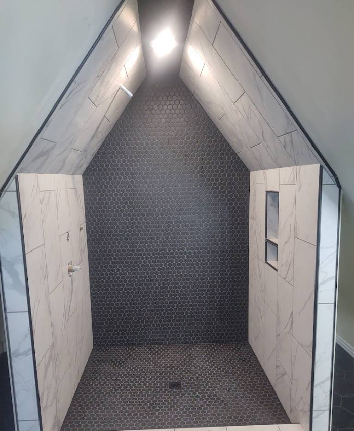 Bathroom tile project